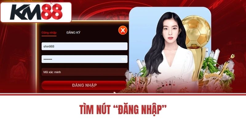Tìm Nút “Đăng Nhập”